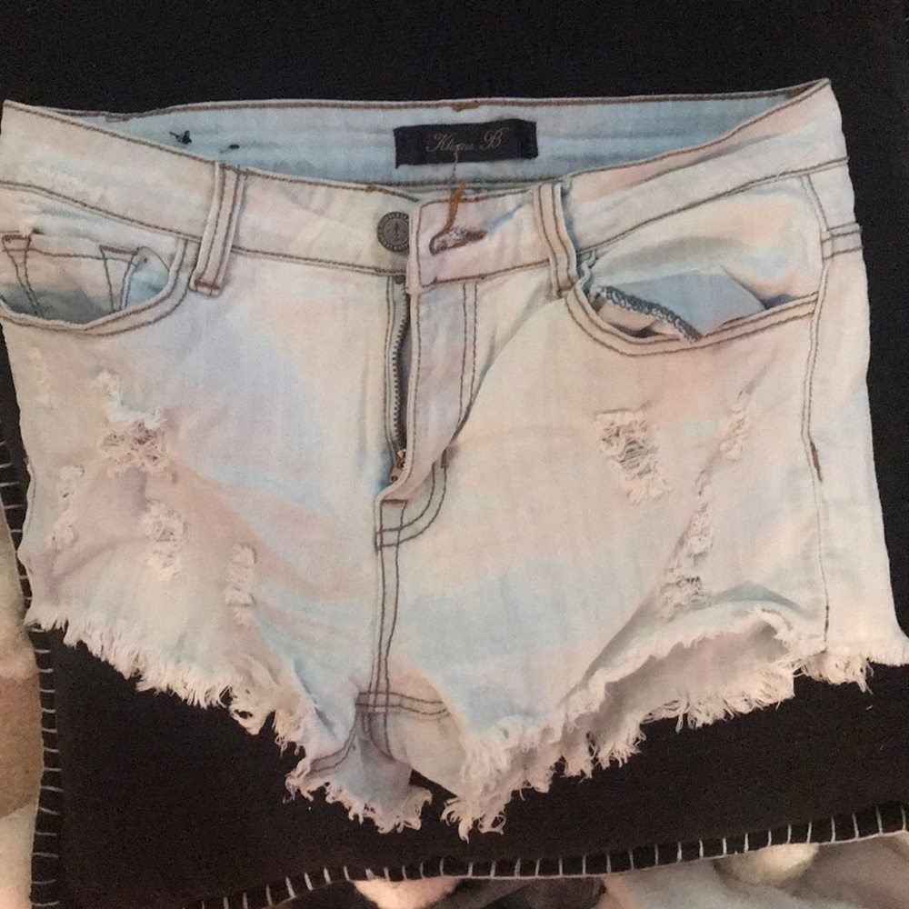 Light Wash Jean Shorts